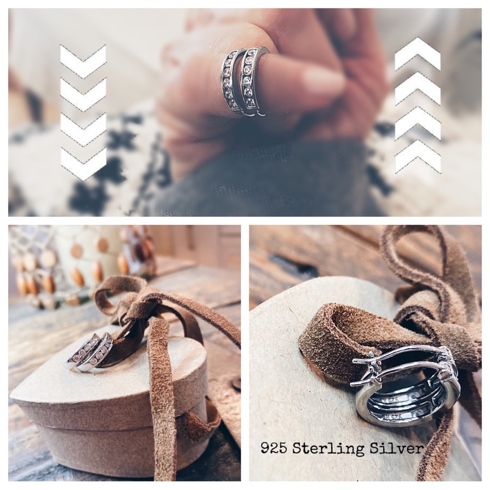 925 Sterling Silver CZ Diamonds